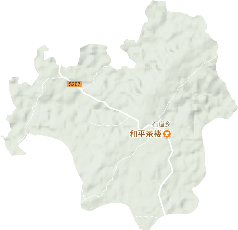 石道鄉地形圖