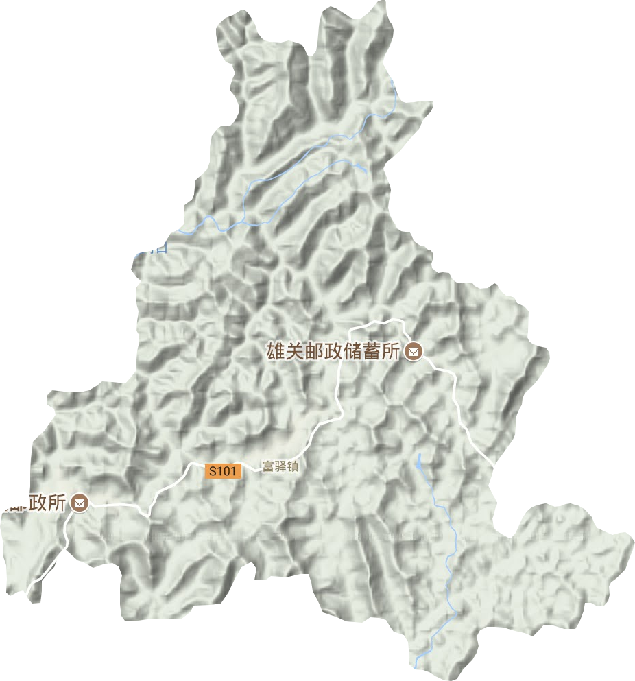富驛鎮(zhèn)地形圖