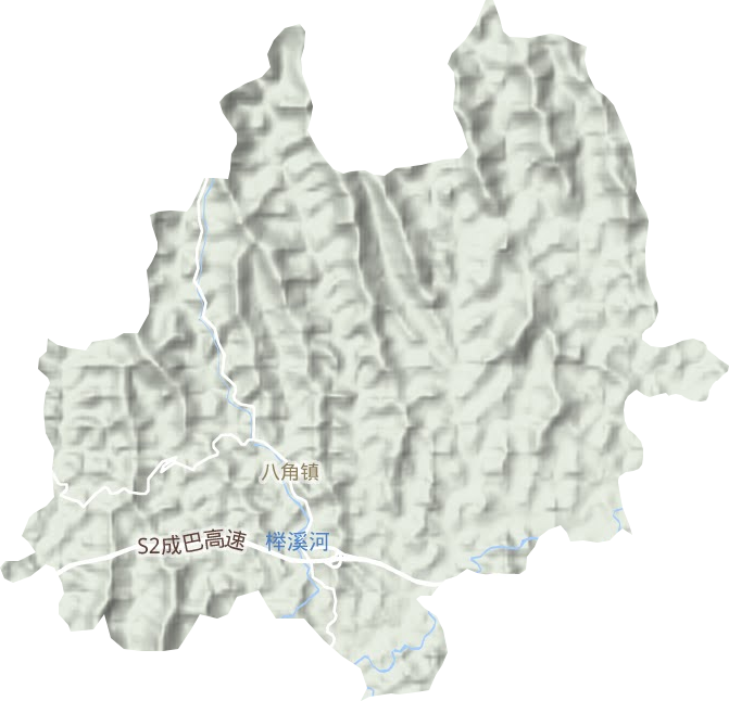 八角鎮地形圖