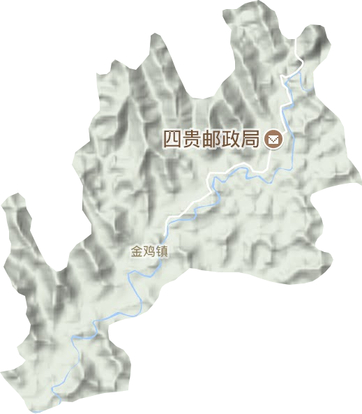 金雞鎮地形圖