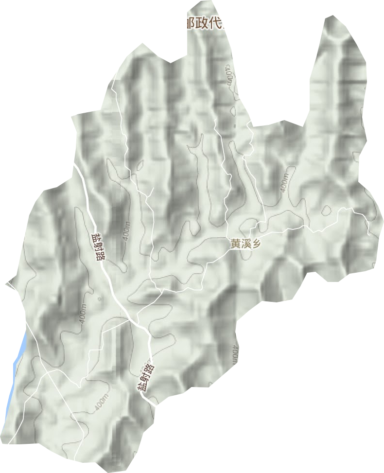黃溪鄉地形圖