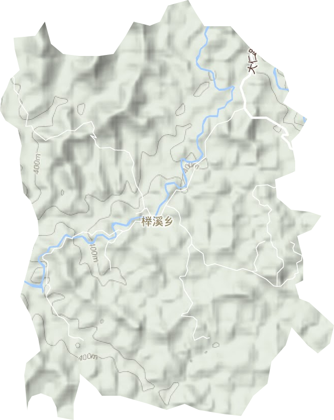 櫸溪鄉地形圖