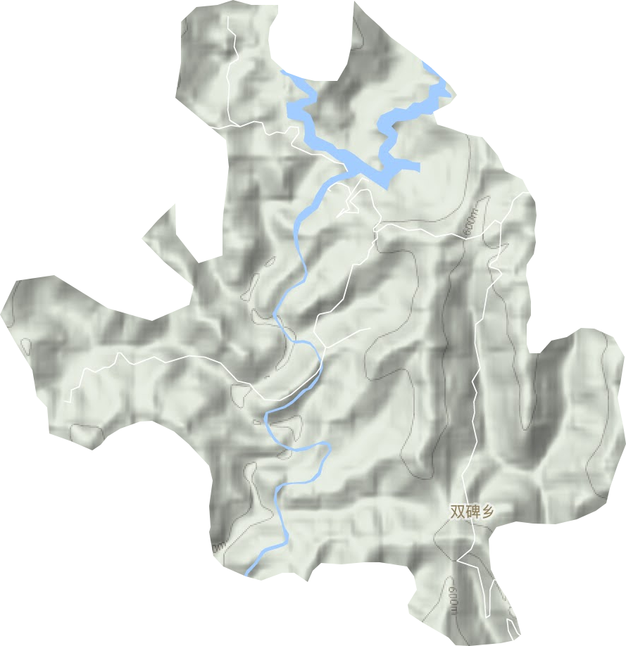 雙碑鄉地形圖