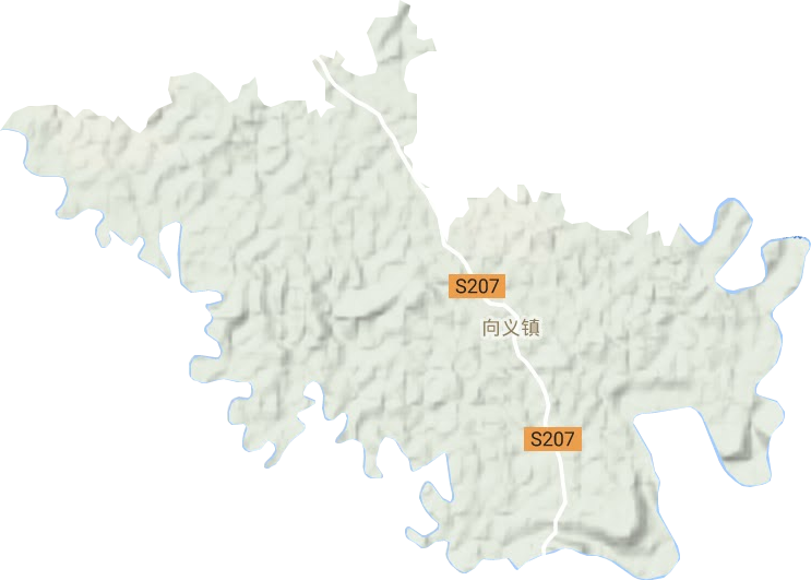 向義鎮(zhèn)地形圖