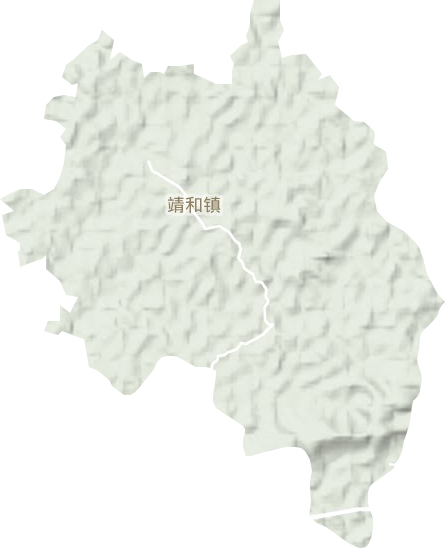 靖和鎮(zhèn)地形圖