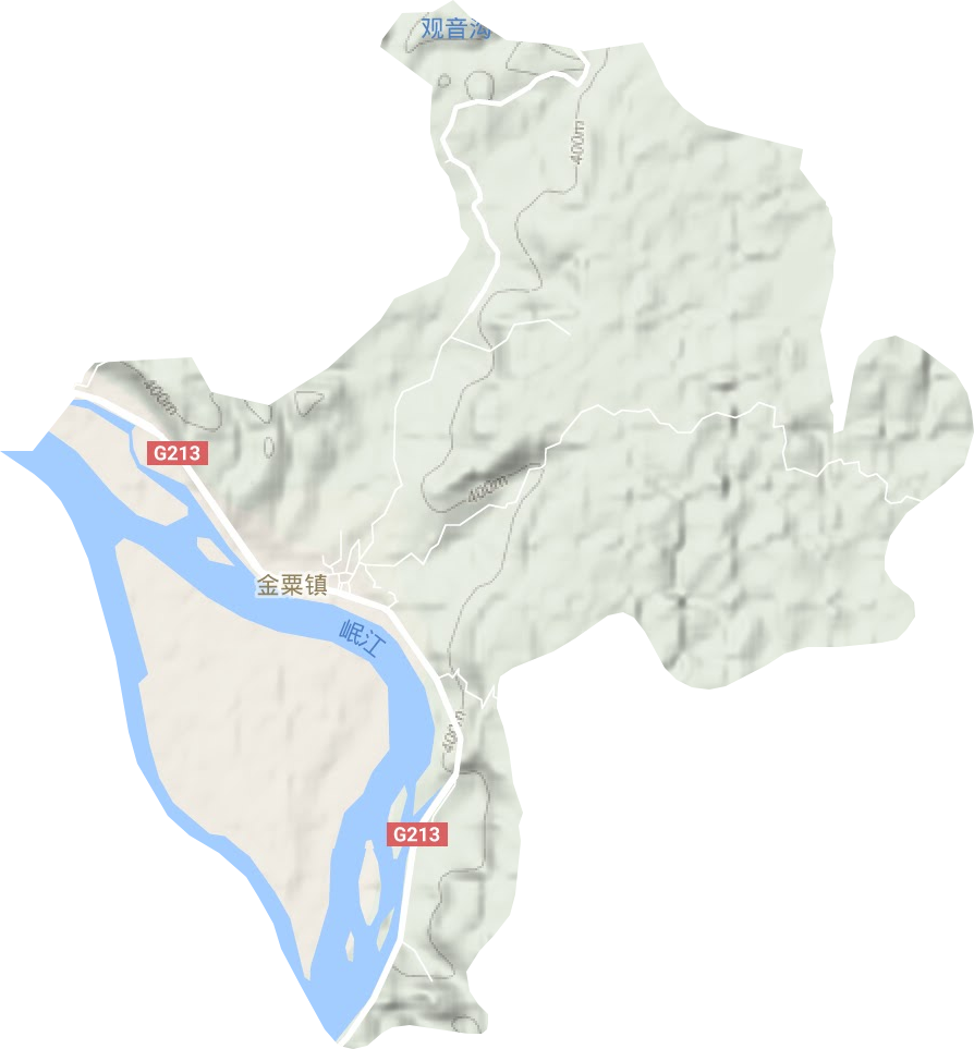 金粟鎮地形圖