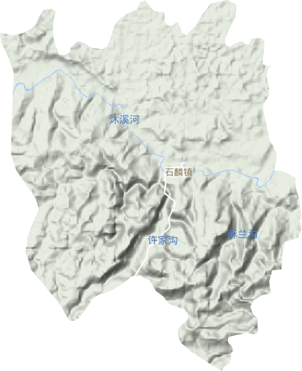 石麟鎮地形圖