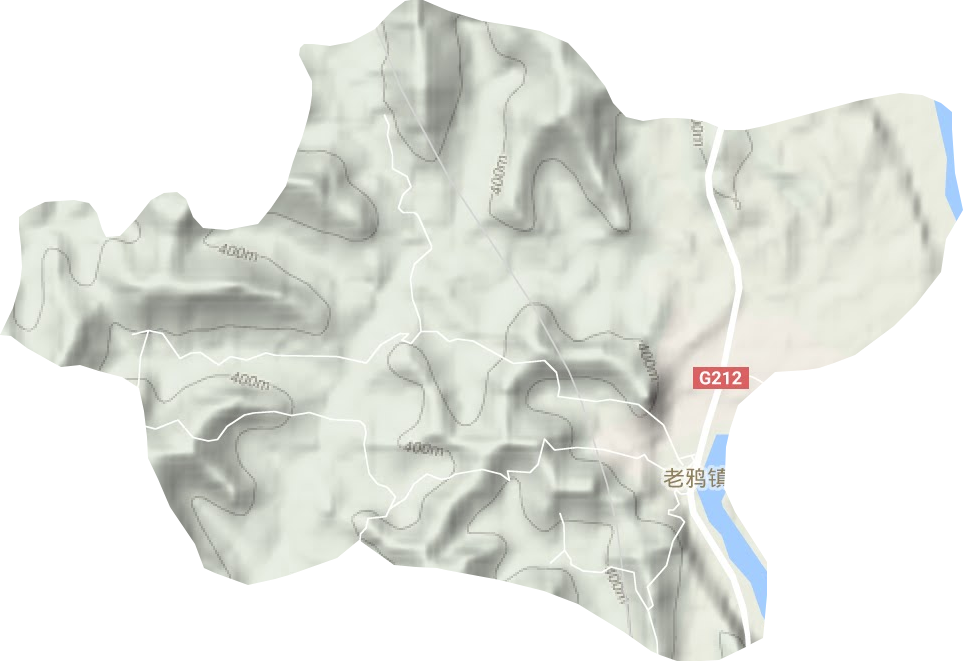 老鴉鎮地形圖