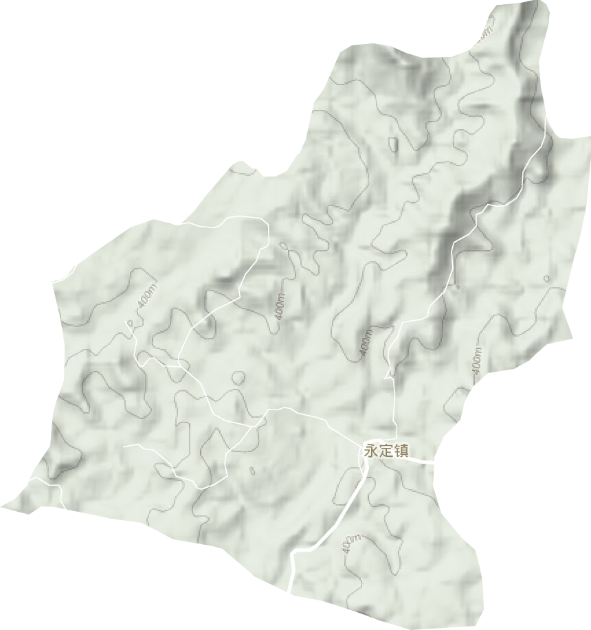 永定鎮地形圖