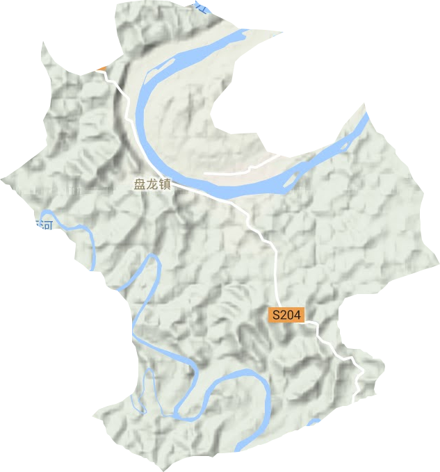 盤龍鎮地形圖