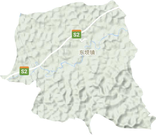 東壩鎮地形圖