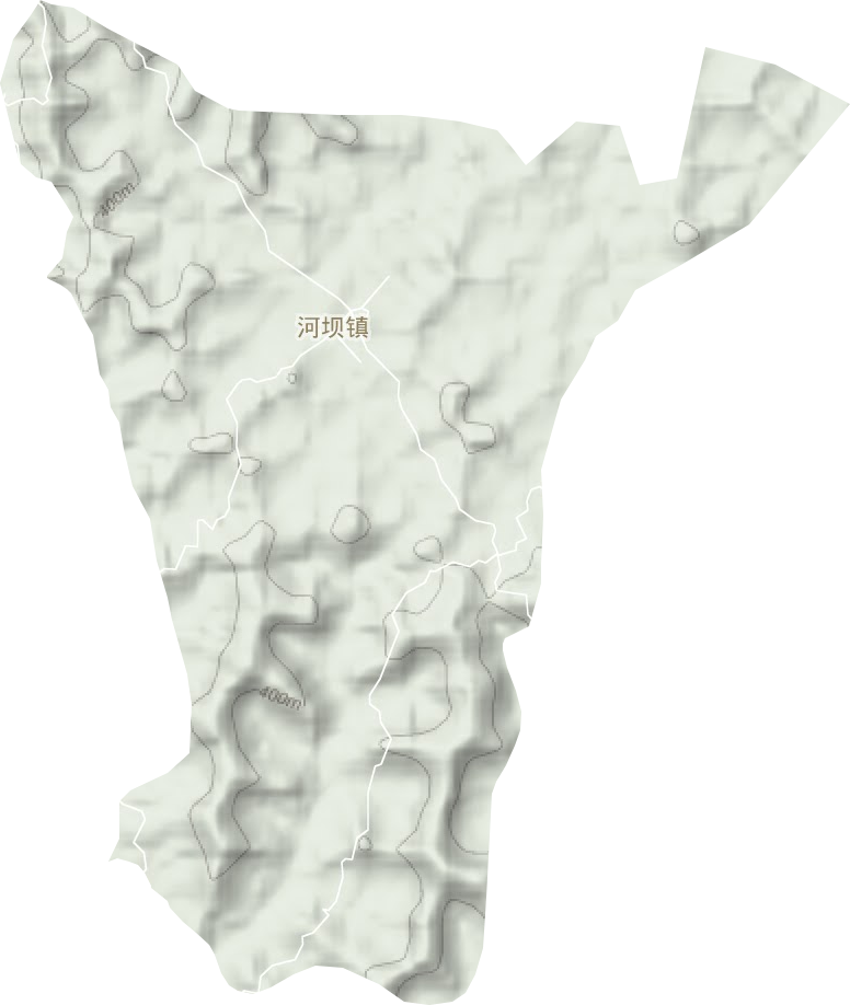 河壩鎮(zhèn)地形圖