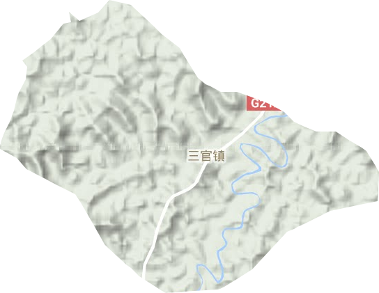 三官鎮地形圖