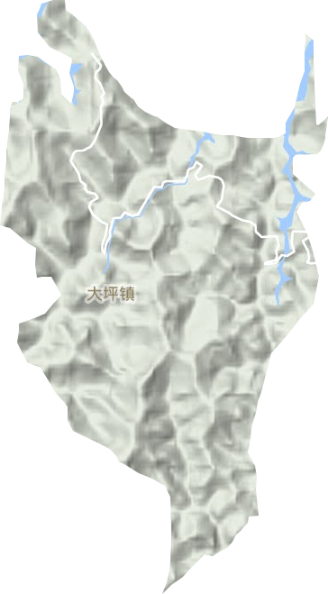 大坪鎮地形圖