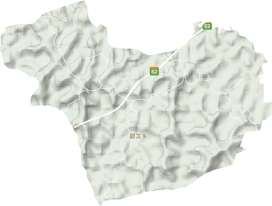 碧龍鄉(xiāng)地形圖