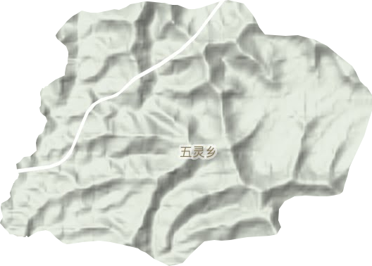 五靈鄉地形圖