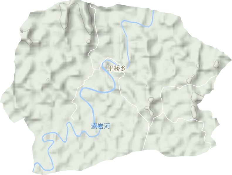 平橋鄉地形圖
