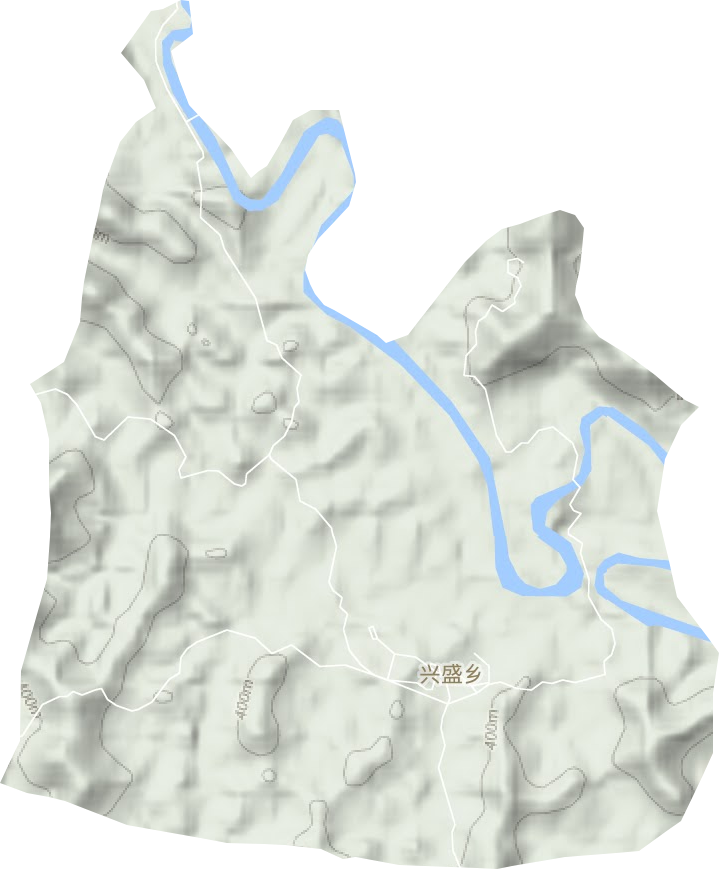 興盛鄉地形圖
