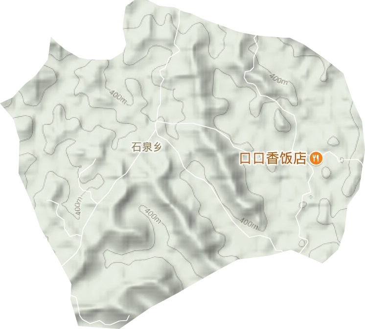 石泉鄉地形圖