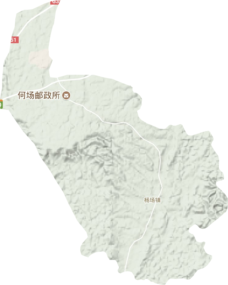 楊場鎮地形圖