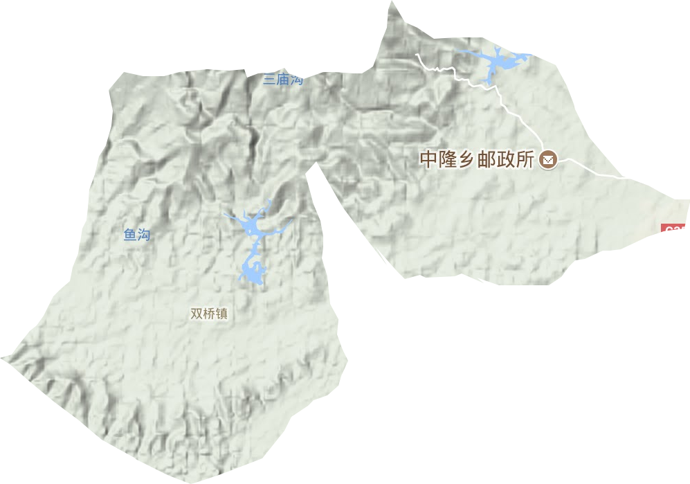 雙橋鎮地形圖