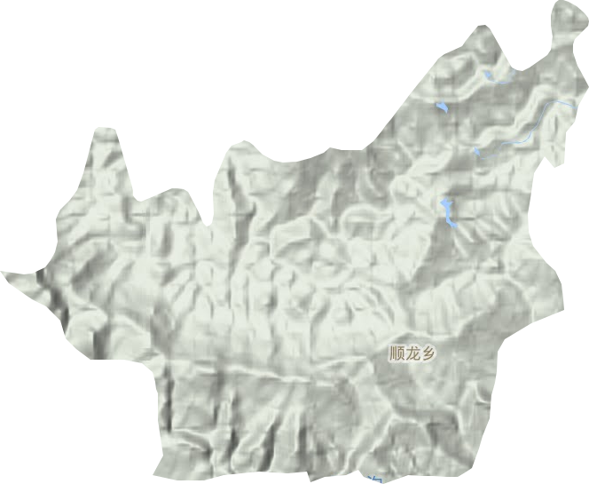 順龍鄉(xiāng)地形圖