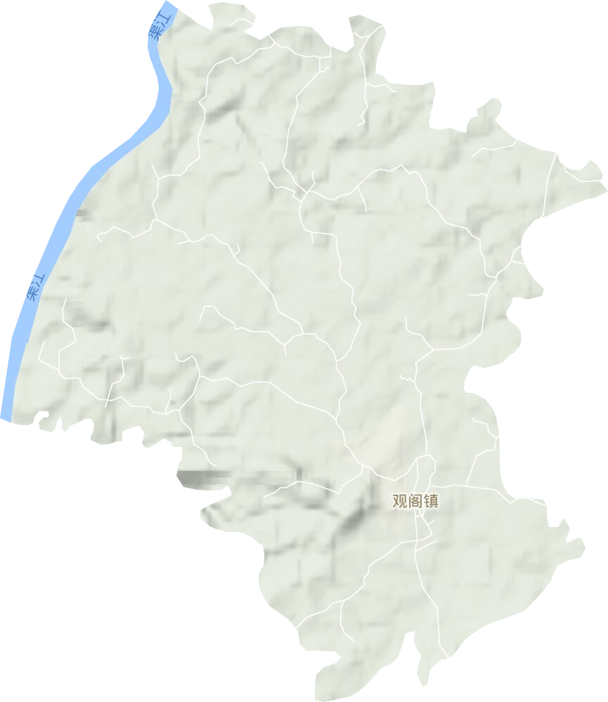 觀閣鎮地形圖