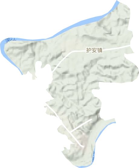 護安鎮(zhèn)地形圖
