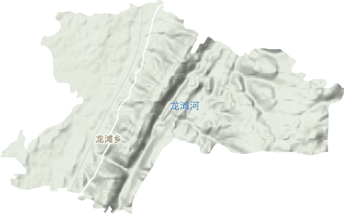 龍灘鄉地形圖