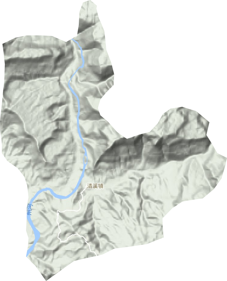 清溪鎮地形圖