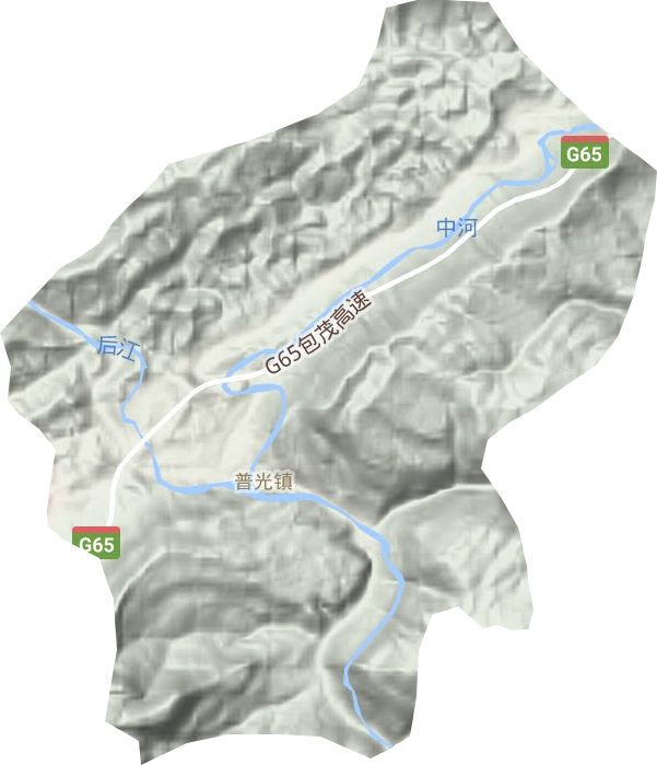 普光鎮地形圖