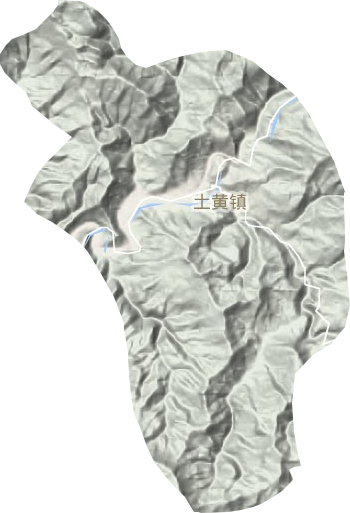 土黃鎮地形圖