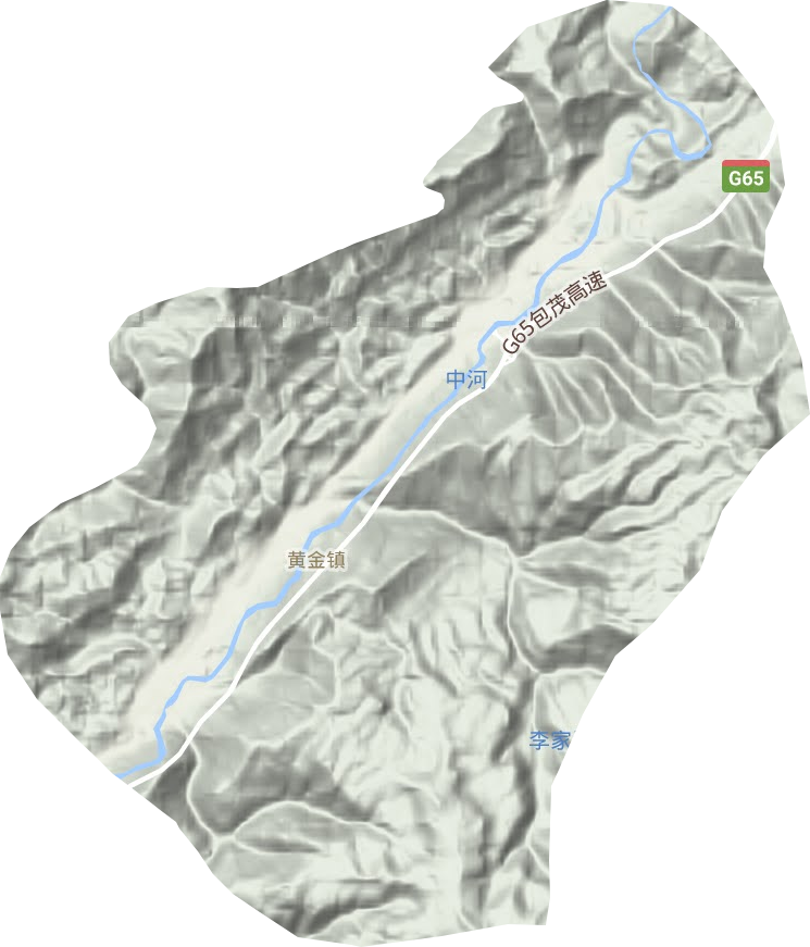 黃金鎮地形圖