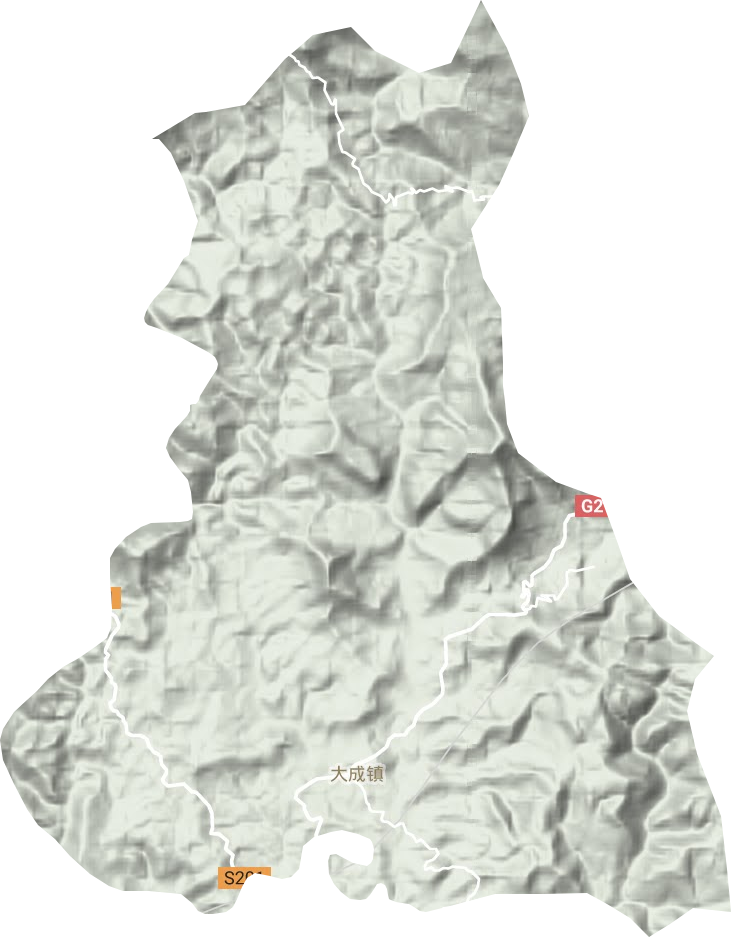 大成鎮地形圖
