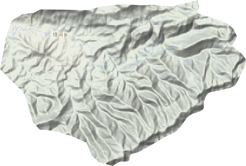 塔河鄉(xiāng)地形圖