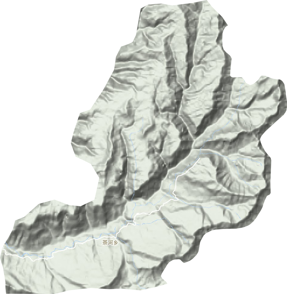 茶河鄉(xiāng)地形圖