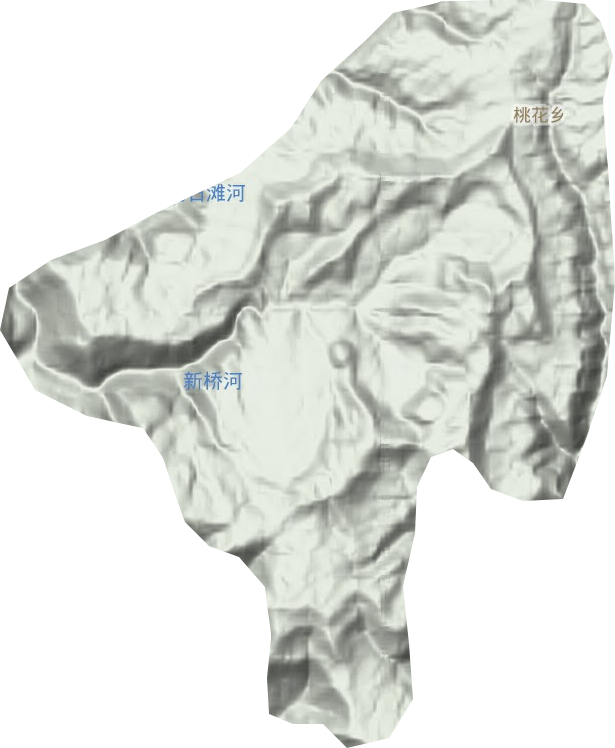 桃花鄉地形圖