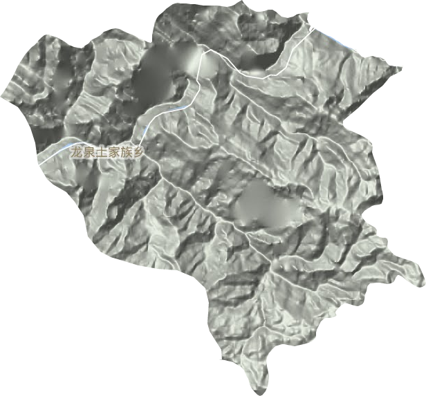 龍泉土家族鄉(xiāng)地形圖