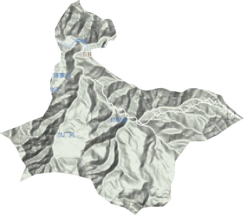 石鐵鄉(xiāng)地形圖