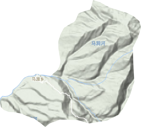 馬渡鄉地形圖