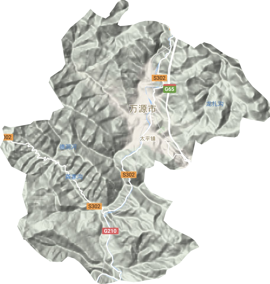 太平鎮(zhèn)地形圖