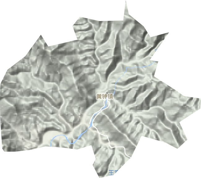 黃鐘鎮地形圖