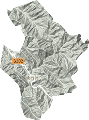 長(zhǎng)石鄉(xiāng)地形圖