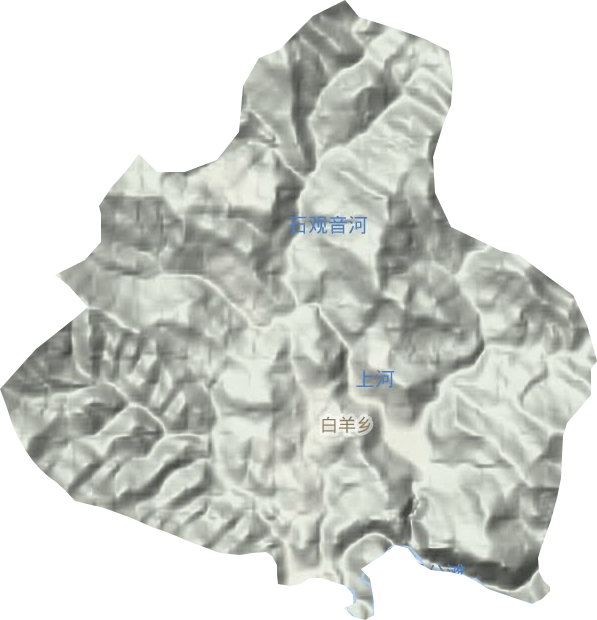 白羊鄉地形圖