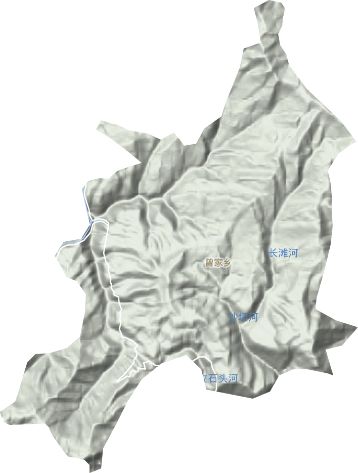 曾家鄉地形圖