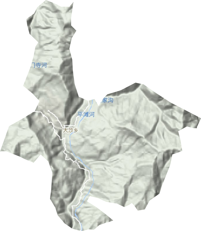 大沙鄉地形圖