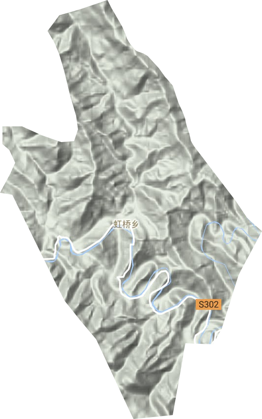 虹橋鄉地形圖