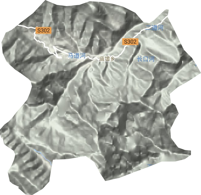 廟坡鄉(xiāng)地形圖