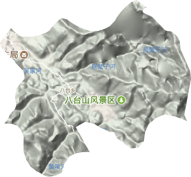 八臺鄉(xiāng)地形圖
