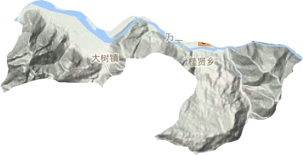 大樹鎮地形圖